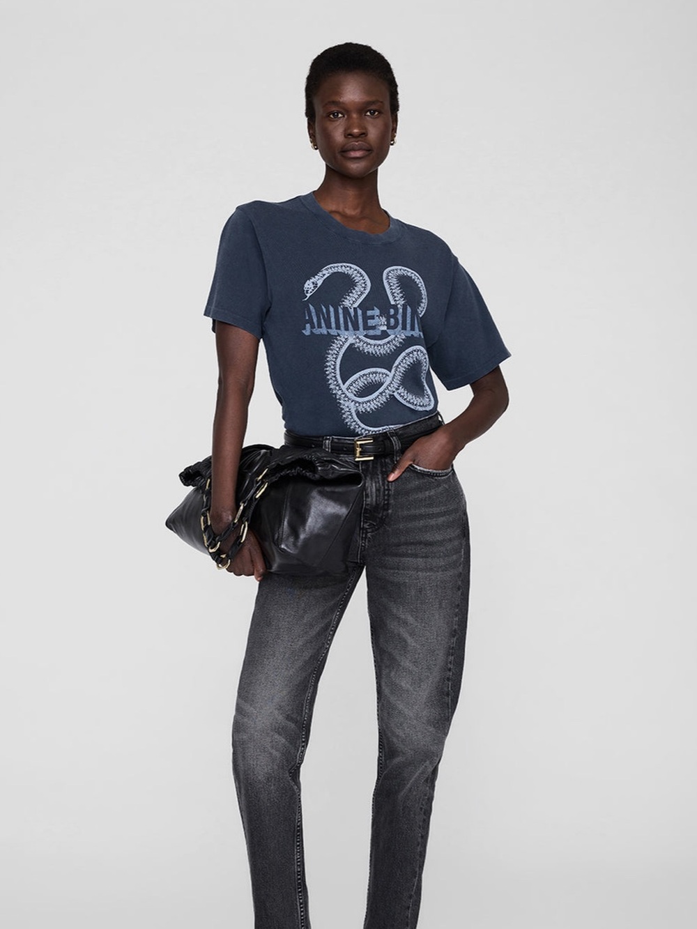 Anine Bing Lili Snake Tee